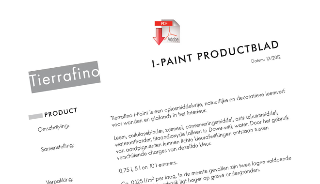 Product sheet I-paint